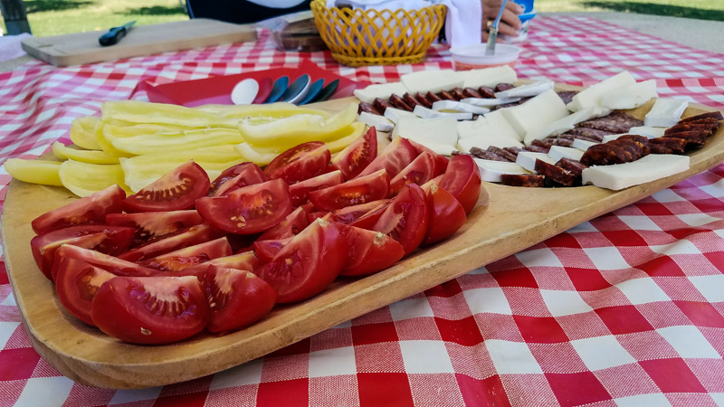 A typical Hungarian picnic lunch