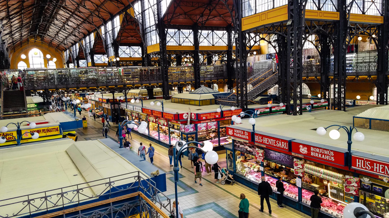 View from the Great Market Hall Upper Floor