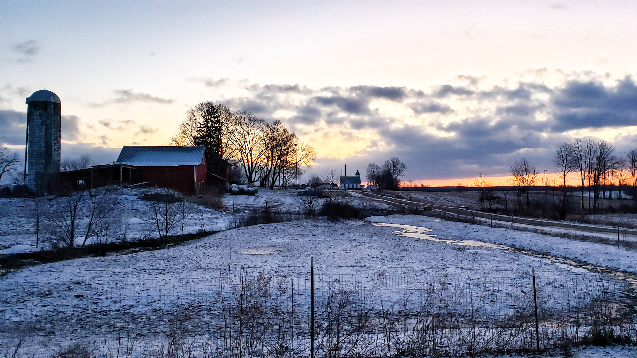 25-January-2019 Winter first light in Miller Township