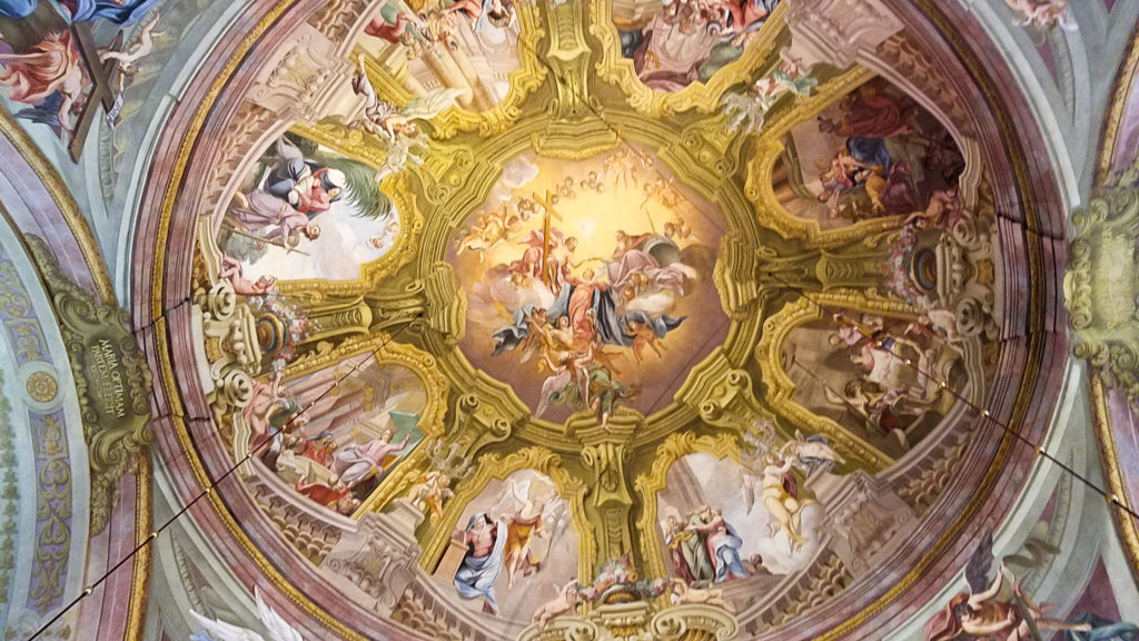 Ceiling of the shrine at Maria Taferl